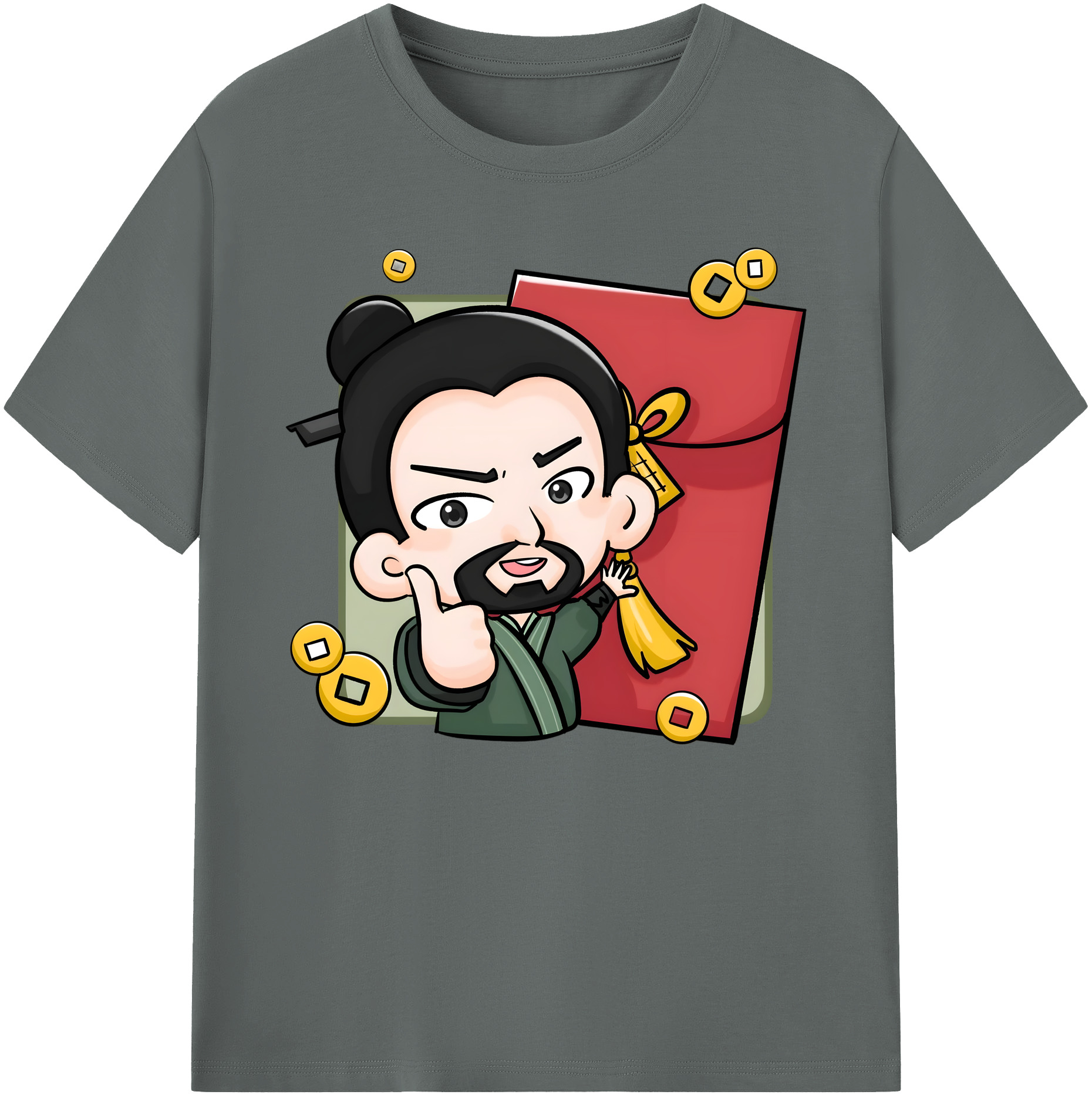 （画像用） Ne Zha 2 ナタ 魔童の大暴れ 綿100％ メンズ半袖Tシャツ｜肌触りやわらか＆通気性